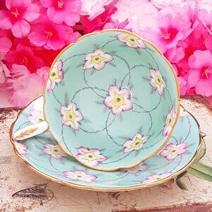 Bone China Royal Stafford Chintz Tea Cup & Saucer Chintz England Christmas Gift